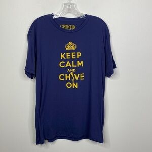 The Chivery Men's Chive Keep Calm and Chive On Kansas Tornado Graphic T-Shirt XL